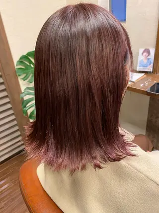 ミディアム カラー liL  hair サトウリョウタのヘアスタイル