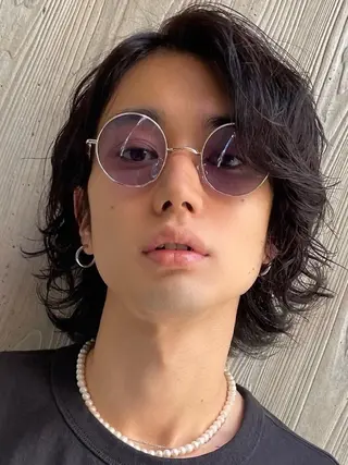 ミディアム メンズ 人見知りさんでも安心 奥田 里佳子のヘアスタイル