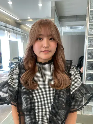 セミロング ミルクティーベージュ /ボブ/あげは🎀のヘアスタイル