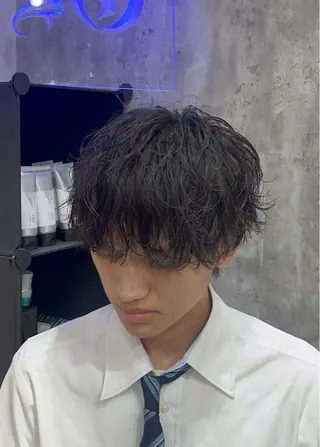 パーマ メンズ メンズニュアンス パーマ特化akaneのヘアスタイル