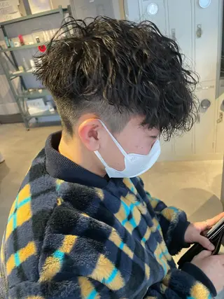 ショート パーマ メンズ 辻堂メンズ特化 YU-YAのヘアスタイル