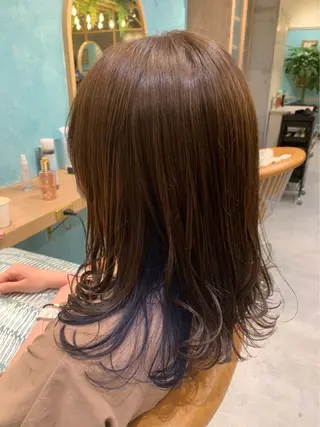 ミディアム カラー 🌈ブリーチ特化🌈 MINATOのヘアスタイル