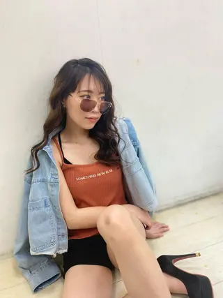 セミロング カラー ヘアアレンジ キッズ ネイル マツエク・マツパ アイブロウ 🧡可愛い色落ち🧡 ハイトーン特化🧡のヘアスタイル