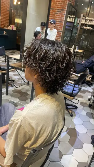パーマ メンズ 大人男子の メンズパーマのヘアスタイル