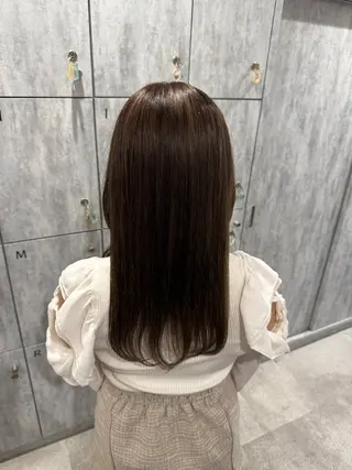 セミロング カラー 紅都🫧透明感 水光カラー🫧のヘアスタイル