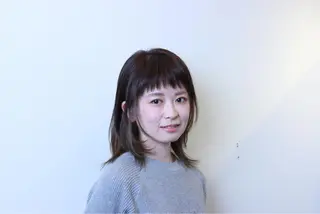 ミディアム カラー 平尾駅直結/徒歩0分 イノセントヘアのヘアスタイル