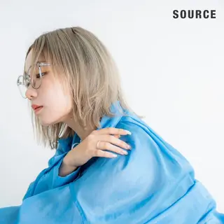 ショート カラー SOURCE京橋🌟 艶カラー/ヘアケアのヘアスタイル