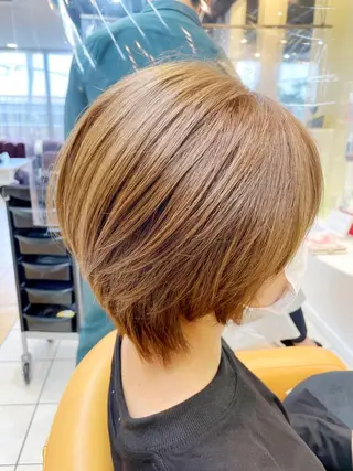 ショート 髪質改善/レイヤー/ 小顔/デザインのヘアスタイル