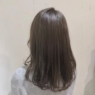 セミロング カラー パーマ ヘアアレンジ 【ツヤ髪美容師】 ツダケイスケのヘアスタイル