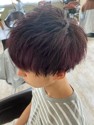 ショート カラー メンズ Agu 清尾 浩昭のヘアスタイル