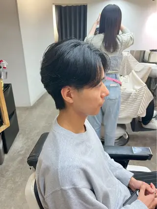 ミディアム メンズ 佐々木 優人のヘアスタイル