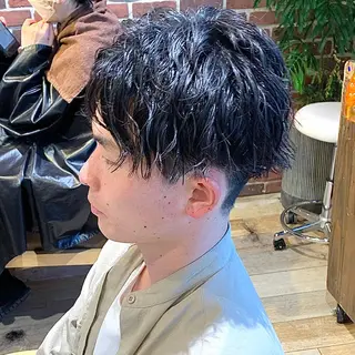 ショート パーマ メンズ メンズパーマ&メンズ 縮毛矯正/平野/渋谷のヘアスタイル