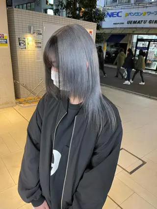 ミディアム 福山 晴香のヘアスタイル