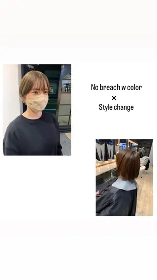 ショート カラー パーマ ヘアアレンジ メンズ キッズ ネイル マツエク・マツパ アイブロウ hiro【沿線で叶う 似合わせhair】のヘアスタイル