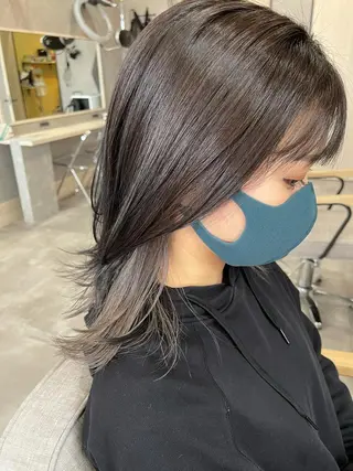 ミディアム カラー 一ノ瀬 暁のヘアスタイル