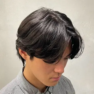 ミディアム パーマ ヘアアレンジ メンズ fifth 石川 凪のヘアスタイル