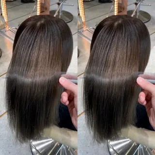 ロング 美髪縮毛矯正🩶 髪質改善/Shinaのヘアスタイル
