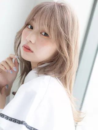 セミロング 韓国カット/新保 辰明/大宮美容室のヘアスタイル