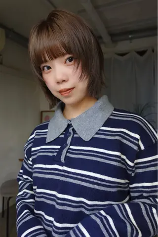 ミディアム カラー sakura🌸 レイヤー/韓国ヘアのヘアスタイル