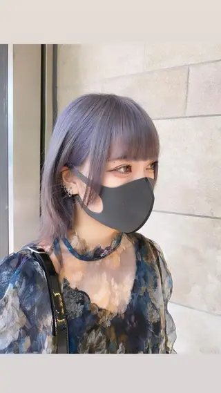 ミディアム Su-chi-🧴 /ミルクティーカラーのヘアスタイル