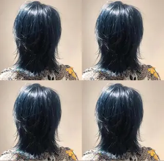 ミディアム カラー レイヤー×髪質改善 マネージャー安藤光司のヘアスタイル