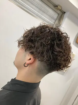 ミディアム パーマ メンズ SHAFT Ieiriのヘアスタイル