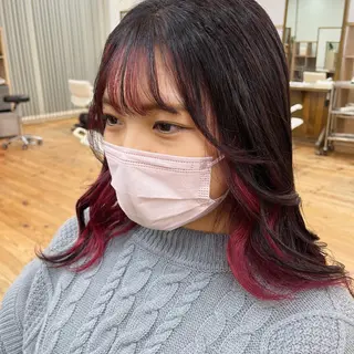 セミロング 佐川 優夏のヘアスタイル