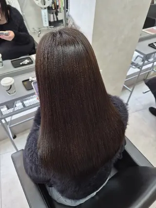 セミロング 寺西紗友望/髪質改善 /ストレート/ボブのヘアスタイル