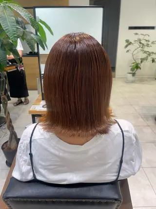 ミディアム 縮毛矯正・髪質改善・ ストレート🌻ゆいのヘアスタイル