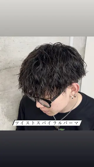 パーマ メンズ Rikito .のヘアスタイル