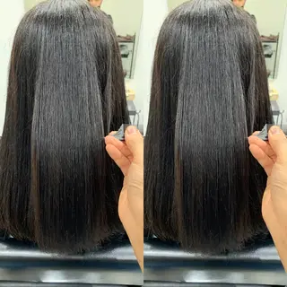 ロング 髪質改善 髪質改善カラーのヘアスタイル