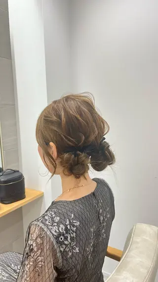 セミロング ヘアアレンジ Nakanishi Mizukiのヘアスタイル