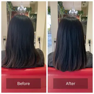 ミディアム 岸本 友子のヘアスタイル