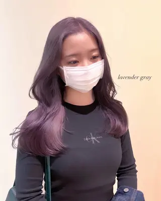 ロング RIKO👼🏻💓 韓国ガーリーのヘアスタイル