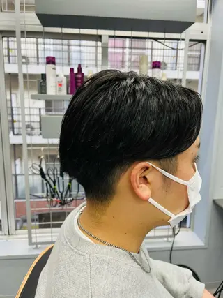 ショート メンズ 池袋メンズパーマ フェード純平のヘアスタイル