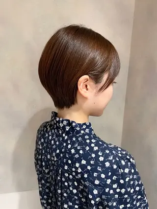 ショート カラー ショート/ボブ/ 透明感カラー/ほのかのヘアスタイル