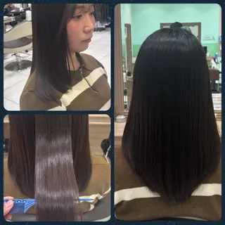 ロング パーマ 鈴木かのん/縮毛矯正 /ミニモ限定クーポンのヘアスタイル