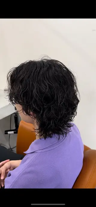 パーマ メンズ フェザーパーマメンズ ツイスパ京都駅前のヘアスタイル