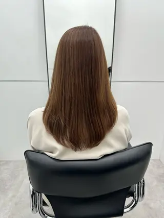 セミロング 髪質改善 /ツヤ髪/植竹偉吹のヘアスタイル