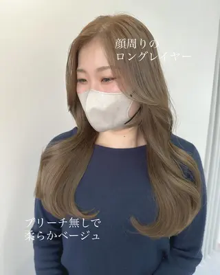 ロング カラー ヘアアレンジ topstylist 芳賀みなみのヘアスタイル