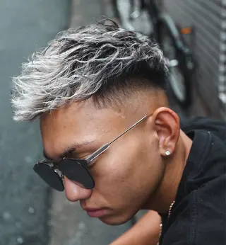 ショート カラー パーマ メンズ 💈men's💈 satoru中目黒のヘアスタイル