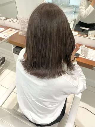 ミディアム カラー ウルフカット ハッシュカット/七海のヘアスタイル