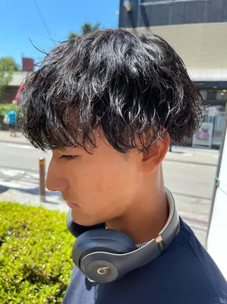 ショート パーマ キッズ メンズパーマ特化/ メッシュ/薫/店長のヘアスタイル