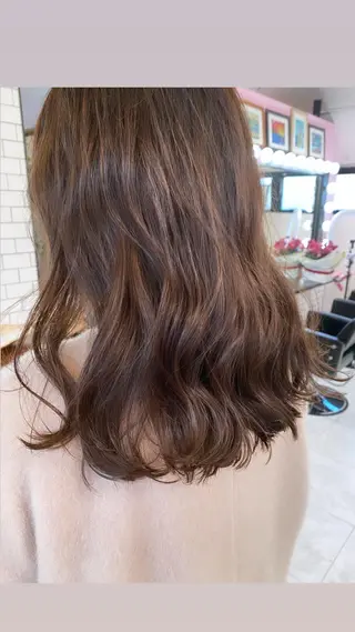 セミロング 🤎MAI🤎 《ベージュ系カラー》のヘアスタイル