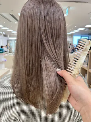 セミロング カラー ヘアアレンジ/ベー ジュchiakiのヘアスタイル