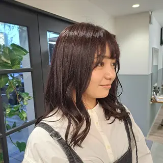 セミロング カラー 🎨艶カラー*ボブ ソムリエ🎨あさみのヘアスタイル