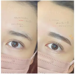 マツエク・マツパ アイブロウ prima梅田店 研修店舗のマツエク・マツパデザイン