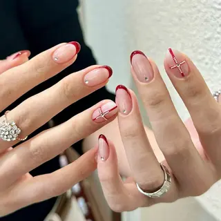 ネイル By moonネイル 🌷ワンホン/韓国風のネイルデザイン