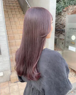 ロング カラー 【表参道】Ruri デジタルパーマのヘアスタイル