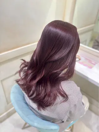 セミロング 梶 あおばのヘアスタイル